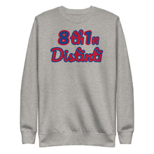 Load image into Gallery viewer, Number 81 - *Carbon Grey : DARK CERULEAN numbers with RED outline, RED text with DARK CERULEAN outline - Unisex Fleece *NOTE : This Item "Run Small" Order A Size Bigger Than Your Size.