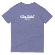 Load image into Gallery viewer, Ethan Distinti Est.1981 - Heather Color Coll #1 - Available In Other T-Shirt Heather Colors With White Text - Unisex Short-Sleeve T-Shirt