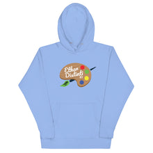 Load image into Gallery viewer, Logo Art With Green Bristles - Coll #2 Unisex Hoodies Are Avail In The Colors Of CAROLINA BLUE, CHARCOAL HEATHER, WHITE *Note This Hoodie "RUN SMALL" Please Order A Size Bigger Than Your Normal Size.