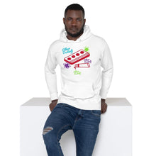 Load image into Gallery viewer, Ethan Watercolor Paint - White - Unisex Hoodie *Note This Hoodie "RUN SMALL" Please Order A Size Bigger Than Your Normal Size.