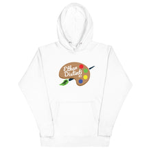 Load image into Gallery viewer, Logo Art With Green Bristles - Coll #2 Unisex Hoodies Are Avail In The Colors Of CAROLINA BLUE, CHARCOAL HEATHER, WHITE *Note This Hoodie "RUN SMALL" Please Order A Size Bigger Than Your Normal Size.