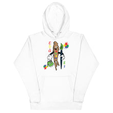 Load image into Gallery viewer, Ethan The Merman - Paint Splash Coll #6 Unisex Hoodies Are Available In The Colors Of BLACK, WHITE **NOTE This Hoodie "RUN SMALL" Please Order A Size Bigger Than Your Normal Size.