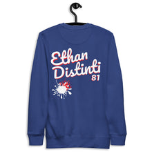 Load image into Gallery viewer, E.D.A Signature Small Print - Royal Blue - Unisex Premium Sweatshit *NOTE : This Item "Run Small" Order A Size Bigger Than Your Size.