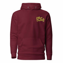 Load image into Gallery viewer, 202.C - Maroon - Gold/White Text - Design On Back - Unisex Hoodie *NOTE: This Item &quot;Run Small&quot; Order A Size Up.
