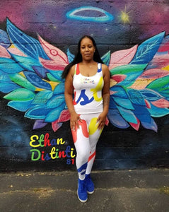 E.D.A 4 Colors Signature - White - Wrap Around - Women's Tank Top