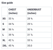Load image into Gallery viewer, Art 101 - Purple - White Text - White Piping - Sports Bra
