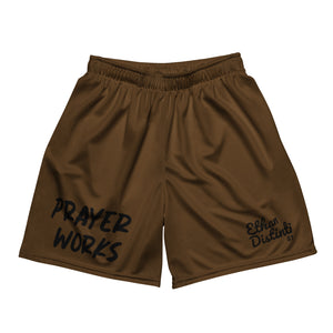 Prayer Works - Brown - Unisex Mesh Shorts