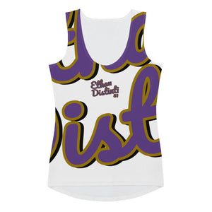 410.C - White - Purple/Old Gold/Black - Wrap Around - Women's Tank Top