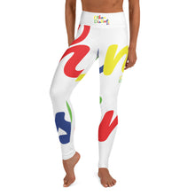 Load image into Gallery viewer, E.D.A 4 Colors Signature - White - Wrap Around With White Stitching - Yoga Leggings
