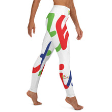 Load image into Gallery viewer, E.D.A 4 Colors Signature - White - Wrap Around With White Stitching - Yoga Leggings
