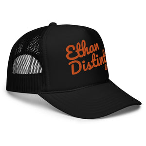E.D.A Signature - Orange Text - Coll #1 - Foam Trucker Hat