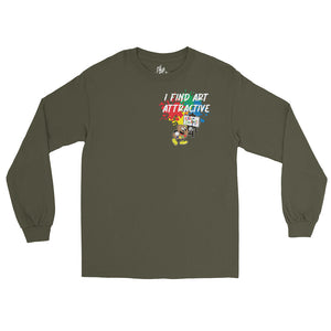 I Find Art Attractive - Ethan Palette - Coll #2.2 (Small Print) Men’s Long Sleeve Shirt * Also Avail In Others Colors