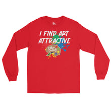 Load image into Gallery viewer, I Find Art Attractive - Art Palette - Coll #2.3 (BIG PRINT) Men’s Long Sleeve Shirt *Also Avail In Other Colors
