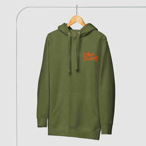 FWE - Military Green - Orange Text - Unisex Hoodie *NOTE: This Item "Run Small" Order A Size Up.