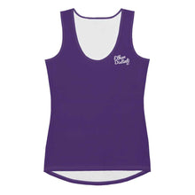 Load image into Gallery viewer, Art 101 - Purple - White Text - White Stitching - Women&#39;s Tank Top
