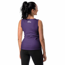 Load image into Gallery viewer, Art 101 - Purple - White Text - White Stitching - Women&#39;s Tank Top
