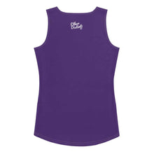 Load image into Gallery viewer, Art 101 - Purple - White Text - White Stitching - Women&#39;s Tank Top
