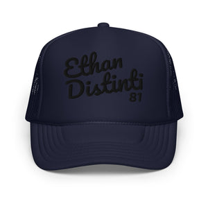 E.D.A Signature - Foam Coll# 4 - Black Embroidery - Mesh Foam Trucker Hat: Avail In Other Colors