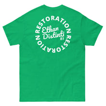 Load image into Gallery viewer, RESTORATION - Coll # 4.A - Avail In The Colors: Orange, Azalea, Irish Green, Carolina Blue, Gold, Royal Blue, Red, Purple - Unisex Classic Tee *Design On Back

