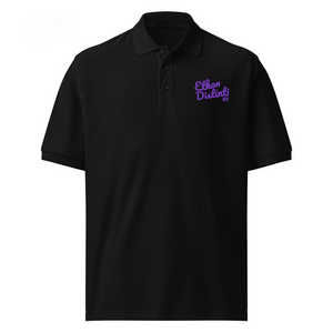 E.D.A Signature - Purple Embroidery - Coll #1 - Premium Polo: Avail In Other Colors