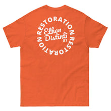 Load image into Gallery viewer, RESTORATION - Coll # 4.A - Avail In The Colors: Orange, Azalea, Irish Green, Carolina Blue, Gold, Royal Blue, Red, Purple - Unisex Classic Tee *Design On Back
