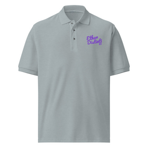 E.D.A Signature - Purple Embroidery - Coll #1 - Premium Polo: Avail In Other Colors