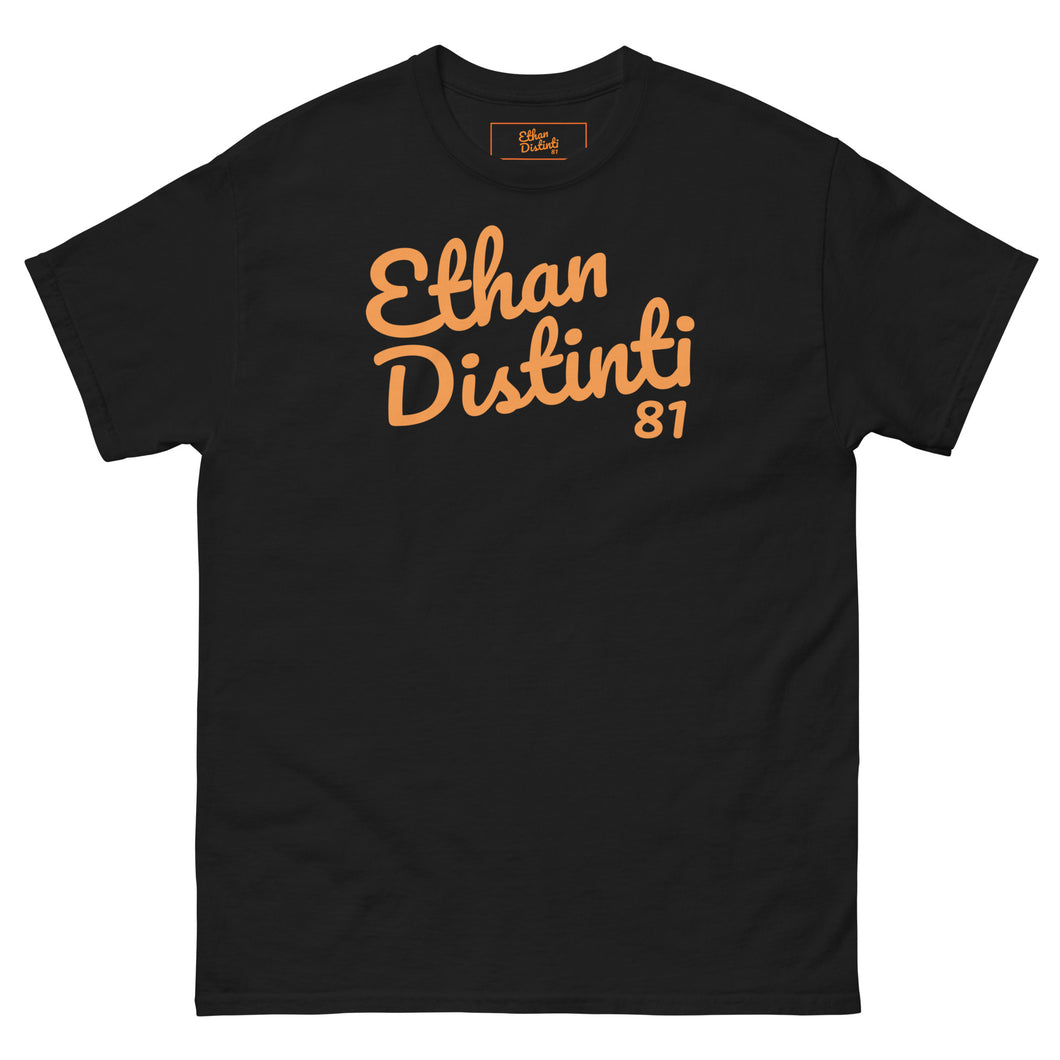 E.D.A Signature - Coll #1 - BIG PRINT - Orange Text - Unisex Classic Tee *Avail In The Colors of: Black, White