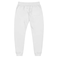Load image into Gallery viewer, FWE - White - Maroon Embroidered Text - Unisex Fleece - Slim Fit Sweatpants

