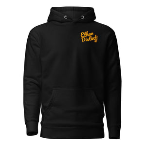 202.A - Black - Gold/Maroon Text - Design On Back/Front - Unisex Hoodie