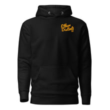 Load image into Gallery viewer, 202.A - Black - Gold/Maroon Text - Design On Front Only - Unisex Hoodie
