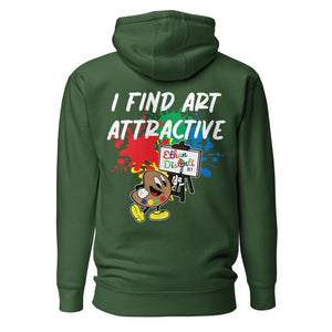 I Find Art Attractive - Ethan Palette - Coll #4.2 - Unisex Hoodie - Design On Back *Also Avail Other Colors