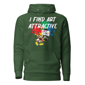 I Find Art Attractive - Ethan Palette - Coll#4 (BIG PRINT) Unisex Hoodie *Also Avail In Other Colors