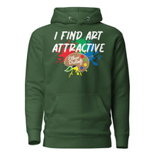 Load image into Gallery viewer, I Find Art Attractive - Art Palette - Coll #4.4 (BIG PRINT) Unisex Hoodie *Also Avail In Colors

