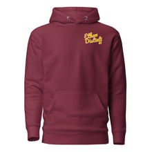 Load image into Gallery viewer, 202.C - Maroon - Gold/White Text - Design On Back/Front - Unisex Hoodie
