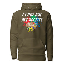 Load image into Gallery viewer, I Find Art Attractive - Art Palette - Coll #4.4 (BIG PRINT) Unisex Hoodie *Also Avail In Colors
