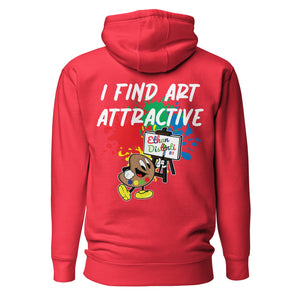 I Find Art Attractive - Ethan Palette - Coll #4.2 - Unisex Hoodie - Design On Back *Also Avail Other Colors