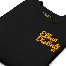 Load image into Gallery viewer, 202.A - Black - Gold/Maroon Text - Unisex Sweatshirt - Design On Back/Front

