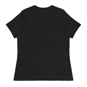 E.D.A Signature (W) - Coll # 1 - BIG PRINT - Women's Relaxed T-Shirt *Avail In The Colors Of: Black, White