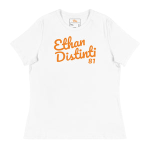 E.D.A Signature (W) - Coll # 1 - BIG PRINT - Women's Relaxed T-Shirt *Avail In The Colors Of: Black, White