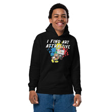 Load image into Gallery viewer, I Find Art Attractive - Ethan Palette - Coll #4.3 (Youth) Heavy Blend Hoodie * Avail In Black, Royal Blue
