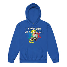 Load image into Gallery viewer, I Find Art Attractive - Ethan Palette - Coll #4.3 (Youth) Heavy Blend Hoodie * Avail In Black, Royal Blue
