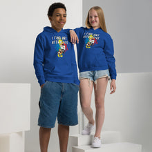 Load image into Gallery viewer, I Find Art Attractive - Ethan Palette - Coll #4.3 (Youth) Heavy Blend Hoodie * Avail In Black, Royal Blue
