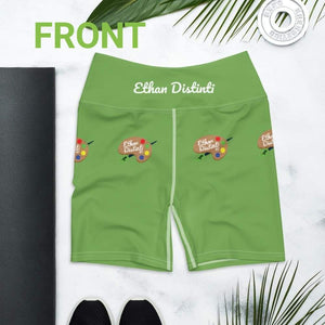 9:15 Palette - Green - Yoga Shorts