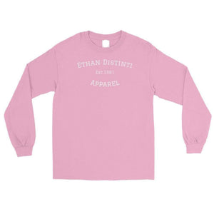 Graduate - Coll #1 With White Text That's Available In The Colors Of Light Pink, Sport Grey, Navy - Men’s Long Sleeve Shirt