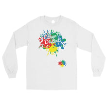 Load image into Gallery viewer, E.D.A Signature - Paint Splash Coll #4 - Men’s Long Sleeve Shirt - Available In The Colors Of WHITE, RED, NAVY
