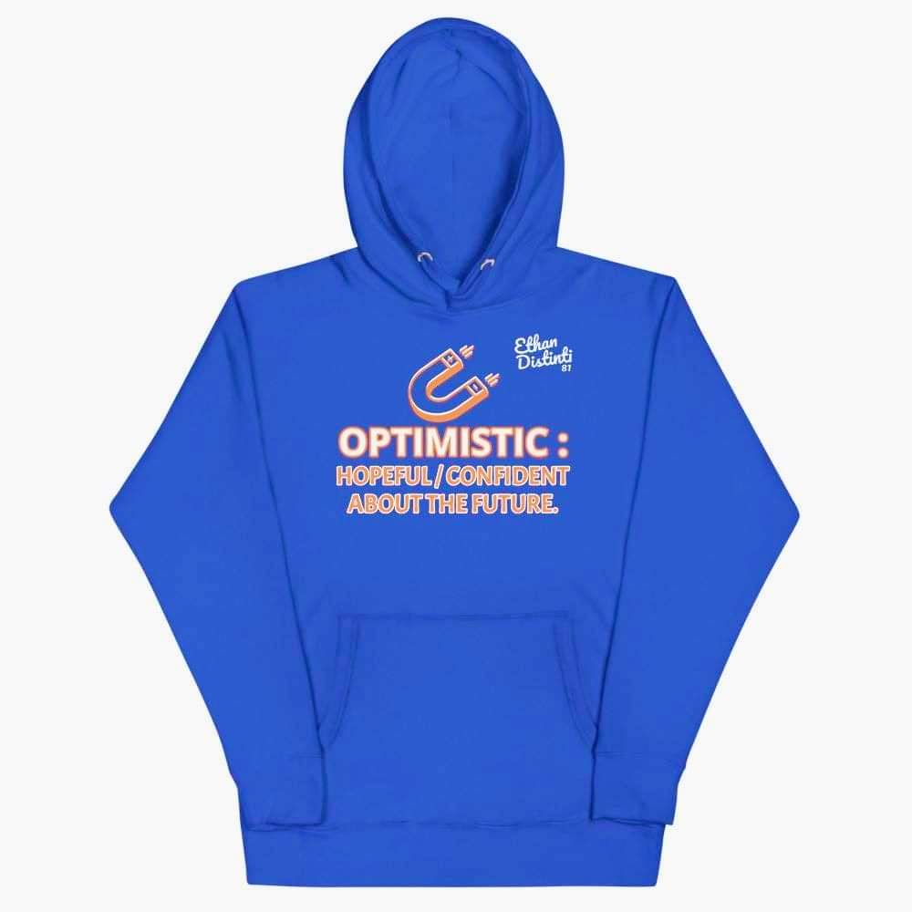 Optimistic Magnet -  Royal Blue - Unisex Hoodie **NOTE This Hoodie 