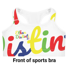 Load image into Gallery viewer, E.D.A 4 Colors Signature - White - Wrap Around With White Piping - Sports bra
