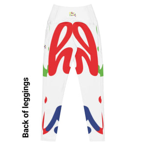 E.D.A 4 Colors Signature - White - Wrap Around.2 - Leggings with SIDE POCKETS