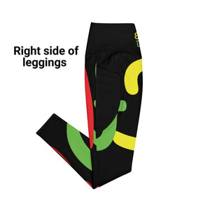 E.D.A 4 Colors Signature - Black - Wrap Around.2 - Leggings with pockets