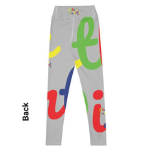 Load image into Gallery viewer, E.D.A 4 Colors Signature - Silver - Wrap Around With White Stitching - Yoga Leggings
